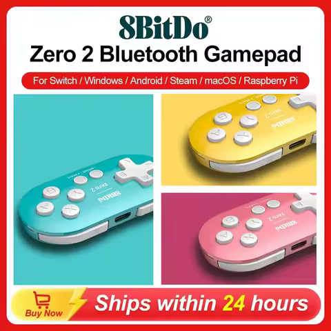 8BitDo Gamepads PC Zero 2 Bluetooth Mini Controller for Nintendo Switch Controller Gaming Controle W