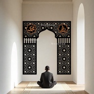 KAYU Allah muhammad prayer room mihrab wooden walldecor - prayer room mihrab walldecor - mihrab wood
