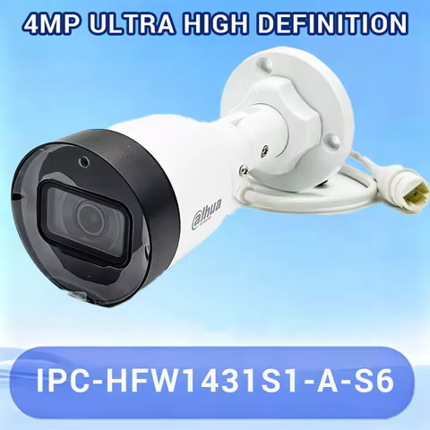 Dahua Camera 4MP IP Outdoor Built-mic IR Night Vision 30m Human Detect Video Surveillance PoE Securi