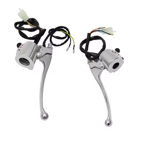2Pcs 35250-107-671 35300-107-671 Complete Handlebar Handle Switch Lever Fit For Honda CB125 CB100 53