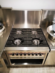 4 Stove Open Burner/ Stainless Steel Gas Cooker