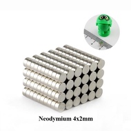Magnet Magnet Magnet White Disc Neodymium 4x2mm Round Cylinder 4x2 mm N52 Thickness 2mm