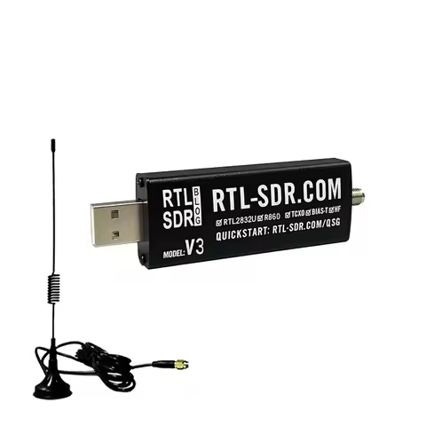 RTL-SDR Blog V3 Software Defined Radio R820T2 Upgrade R860 TCXO 500KHz-1.7GHz SMA RTL2832U HF Receiv