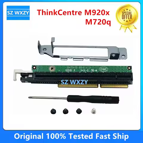 NEW Original For Lenovo ThinkCentre M920x M720q ThinkStation P330 PCIE16 Riser Card 01AJ940 100% Tes