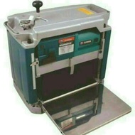 Portable planner wood thicknesser . Mesin serut kayu meja duduk