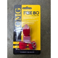 FOX 80/ FOX80 Classic Sports Referee Whistle + Scout Parking Trainer Whistle Rope