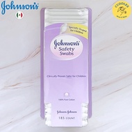 (Johnsons) Safety Swabs 185 Count คอตตอนบัด สำลีก้านปั่นหู สำหรับเด็กทารก Cotton bud