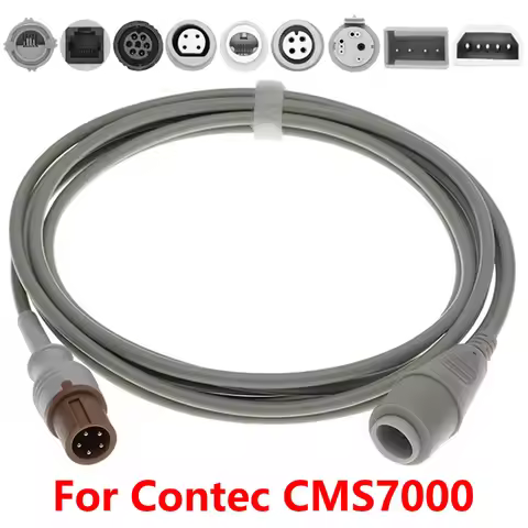 Compatible With 5 Pin Contec CMS7000 Invasive Blood Pressure Patient Monitor Adapter Cable BD Edward