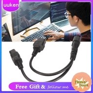 uukendh IEC320 C14 to Dual C19 Power Cord  1 in 2 Out Material Suitable for Laptop Adapters LCD Moni