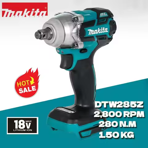 ✅MAKITA DTW285Z Cordless Impact Wrench 18V Brushless Motor High Torque 280N.m 1/2" Socket Rechargeab