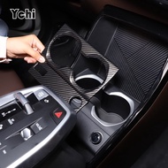 ABS Carbon Fiber/Black For BMW X1 U11 2023+ Car Center Control Water Cup Holder Scratch Resistant Pa