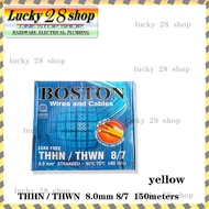 ORIGINAL BOSTON 8/7 8.0MM THHN/THWN ELECTRICAL STRANDED WIRE ( 150 METERS )