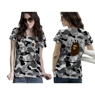 [Riashop] A Bathing Ape Bape Women's T-Shirt | Bape Women's Short Sleeve T-Shirt