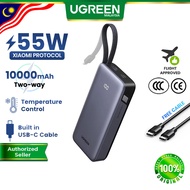 UGREEN 145W 100W 67W 55W Nexode PowerBank 20000mAh PD3.0 QC PPS Built in C Cable USB C Fast Charging