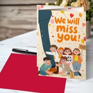 Trifold Super Large Funny Bid Farewell Greeting Card for Team Group Class Colleague 66 x 30 cm Exagg