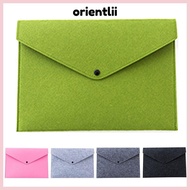 ORIENTLIIY Felt Folder, Felt Large Capacity Document Bag, Portable With Buckle A4 Archive Folder Con