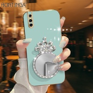 Hontinga Ốp Lưng Cho Vivo T1X T1 Pro 5G T1 5G S1 Pro V15 Pro Ốp Lưng Có Gương Ốp Lưng Điện Thoại Vuô