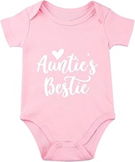 Aunties Bestie Baby Clothes Boy Girl Newborn Aunties Bestie Infant Aunty Bodysuit Aunties Bestie Bod