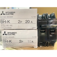 Mitsubishi Fuseless Switch BH-K 2P 10A.15 A.20 A.30 A.40 A.50 A