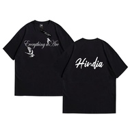 Hindia Everything u Are Black and White T-Shirt biru | Hindia Band Shirt