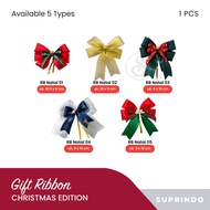 (PER PCS) Christmas Ribbon Ready-made Christmas Ribbon/