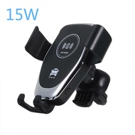 CNY🏮2022 New 15W Wireless Car Charging Mobile Phone Holder Wireless Charging Car Induction Holder for iPhone Samsung ION