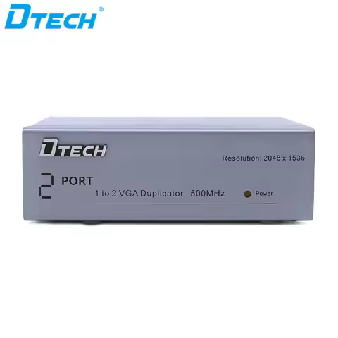 DTECH 2-port Video Splitter 350mhz 1 Input 2 Output VGA Splitter