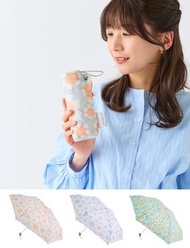 estaa - 【日本新款】迷你輕巧 防UV 扁平款折疊傘 縮骨遮 小花園印花 10344