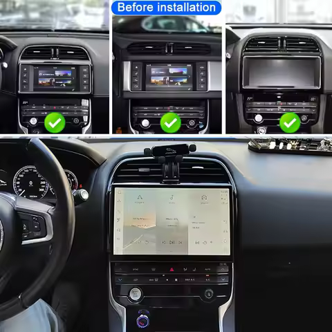 For Jaguar F-PACE XE 2016 2017 2018 Auto Carplay 11.4" 3D Curved Screen Dual System GPS Navi Android