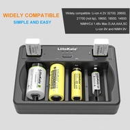 Lii-D4充電器1號電池燃氣灶熱水器手電筒18650鋰電池5號7號26650