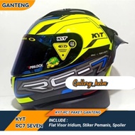 Helm Kyt Full Face | Helm Kyt Rc7 #14 Yellow | Paket Ganteng