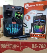 Speaker Bluetooth Karoekean 8inch 7801/4803 Brain Power