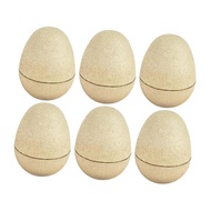 [szluzhen3gv] 6x DIY Paper Mache Easter Eggs Blank Paintable for Classroom Party Ornaments