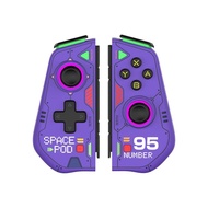 IINE Mecha Warrior Joypad Joystick RGB Lighting Joycon for Nintendo Switch L942 Purple