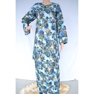 BAJU KURUNG PAHANG TC COTTON/BAJU KURUNG RAYA BUNGA/(XS-XL) FLORAL PRINTED ANTIK VINTAGE CLASSIC