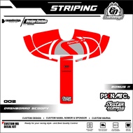 LOGO SCOOPY STIKER STRIPING PELINDUNG DASHBOARD / THANKPAD / DECKPAD MOTOR SCOOPY STICKER SCOOPY 201