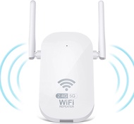 1008) WiFi Extender Booster 1200Mbps WiFi Extender 5GHz &amp; 2.4GHz WiFi Booster for Home Up to 5000sq.ft and 35 Devices, WiFi Booster Range Extender with Upgrade Antennas LAN Port, E-GX1012