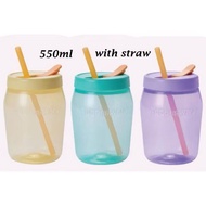 Tupperware Universal Jar 550ml with Straw Cover