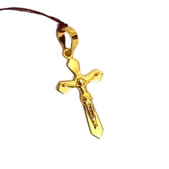 Mata Kalung Liontin Salib Yesus Kadar 875 Pendant Liontin Emas 20 Karat Gold Jewelry