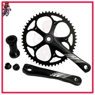 Ragusa RF700 1 by 48T 52T Hollowtech Fixie Crankset 130BCD Chainring 170mm Alloy Crank Arm Bicycle