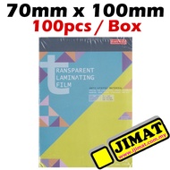 East-File Laminating Film Pouch ID Size 70mmx100mm 70x100 70x100mm 150mic Plastic Sarung Laminate