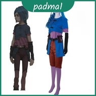 Arcane Jinx Cosplay Outfit with Colorblock Street Style for Women