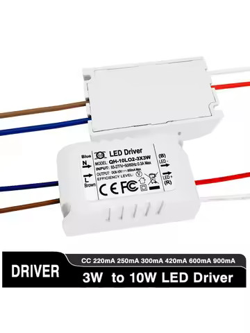 Constant Current LED Driver 250mA 300mA 450mA 600mA 900mA DC 18-39V Power Supply Adapter 6W 7W 8W 9W