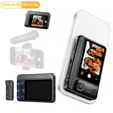 7RYMS Qshot V2 Pro Wireless Magnetic Selfie Monitor Screen with Speaker,Remote,4K/60fps Output for S