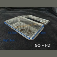 GO - H2  GC - PACK Plastic Tray [ 100pcs± ] Bakery Disposable Plastic Clear Food Box - Bekas Makanan