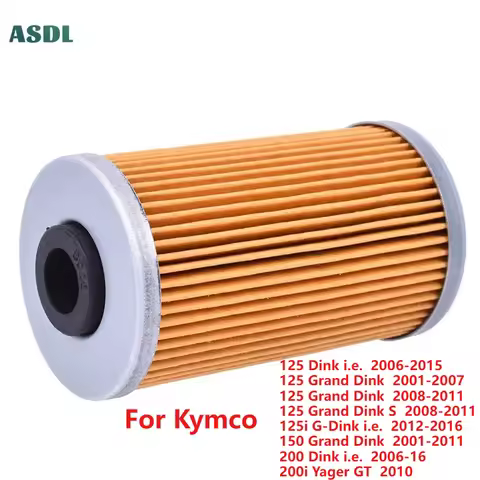 Motorcycle Oil Filter for Kymco 125 Venox Grand Dink 125i G-Dink i.e Yager GT 125 200 Dink i.e. 150 