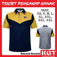 Tshirt Uniform Scout Microfiber Eyelet Baju Pengakap New Design Lengan Pendek Kuning Sekolah Rendah Pengakap Kanak-kanak