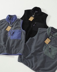 外國預訂 3色選 /beams x patagonia 聯名款 Synch Vest 拼色半開領無袖馬甲 背心外套