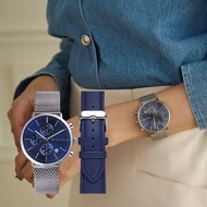 【送原廠錶帶】RELAX TIME北歐計時簡約腕錶-藍(RT-85-2)