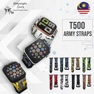 KL SEND Army iWatch Silicone Strap 42/44mm For Smart Watch Series 5 T500 T5 T5S FT50 FT30 F8